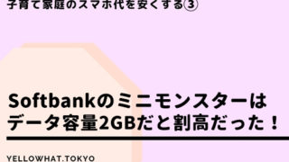 SoftbankにMNPしたらデータ通信2GBで月額5,480円/1年目。【子育て家庭のスマホ代を安くする乗り換え大作戦③】